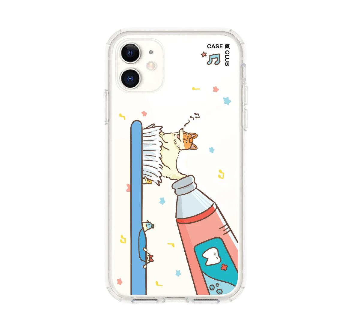 เคสใส iphone 11 จิ้งจอกยาสีฟันสุดเฟี้ยว